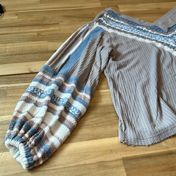 FREE PEOPLE ⭐️Copenhagen Pebble combo thermal top - Picture 7 of 9